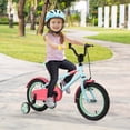 thumbnail image 2 of Costway 14" Kids Bike with Adjustable Saddle Handlebar Removable Training Wheels Handbrake Red, 2 of 10