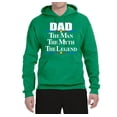 thumbnail image 2 of Wild Bobby,Dad The Man The Myth The Legend Best Daddy Father Gift, Father's Day, Unisex Graphic Hoodie Sweatshirt, Kelly, Large, 2 of 3