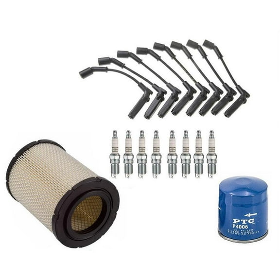 Ignition Wires Spark Plugs Air & Oil Filters for GMC Envoy 5.3L 2003-2006