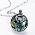 thumbnail image 2 of Koala Women's Glass Circular Pendant Necklace - Unique Jewelry Piece for Everyday Wear, 2 of 5
