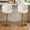 Pu Leather-beige, variant on Faux Leather White Bar Stools Set of 2 Adjustable Height Bar Chairs Modern Swivel Barstools with Shell Shape Back Kitchen Stools for Island/Home Bar/Counter, (Gold Base/PU Cream White)