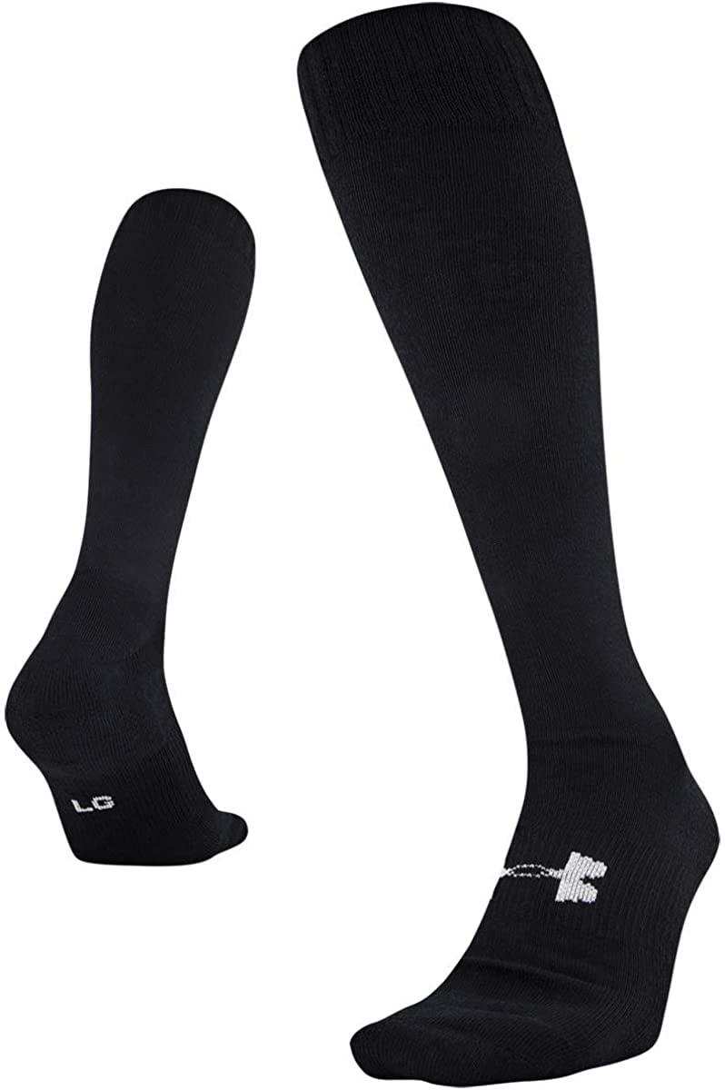 Under Armour Compression Hockey Socks Senior Size NEW *2 PAIR OF SOCKS* 