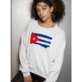 thumbnail image 2 of Cuban Flag Sweatshirt Women -SPIdeals Designs, Female x-Large, 2 of 4