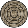 thumbnail image 2 of SAFAVIEH Braided Tanisha Bordered Reversible Area Rug, Beige/Black, 5' x 5' Round, 2 of 7