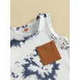 thumbnail image 5 of Wassery Infant Baby Boys Summer Clothes Outfits 6M 12M 18M 24M 3T Toddle Boys Tie-Dye Print Crew Neck Sleeveless Pocket Tank Tops and Shorts 2Pcs Set, 5 of 8