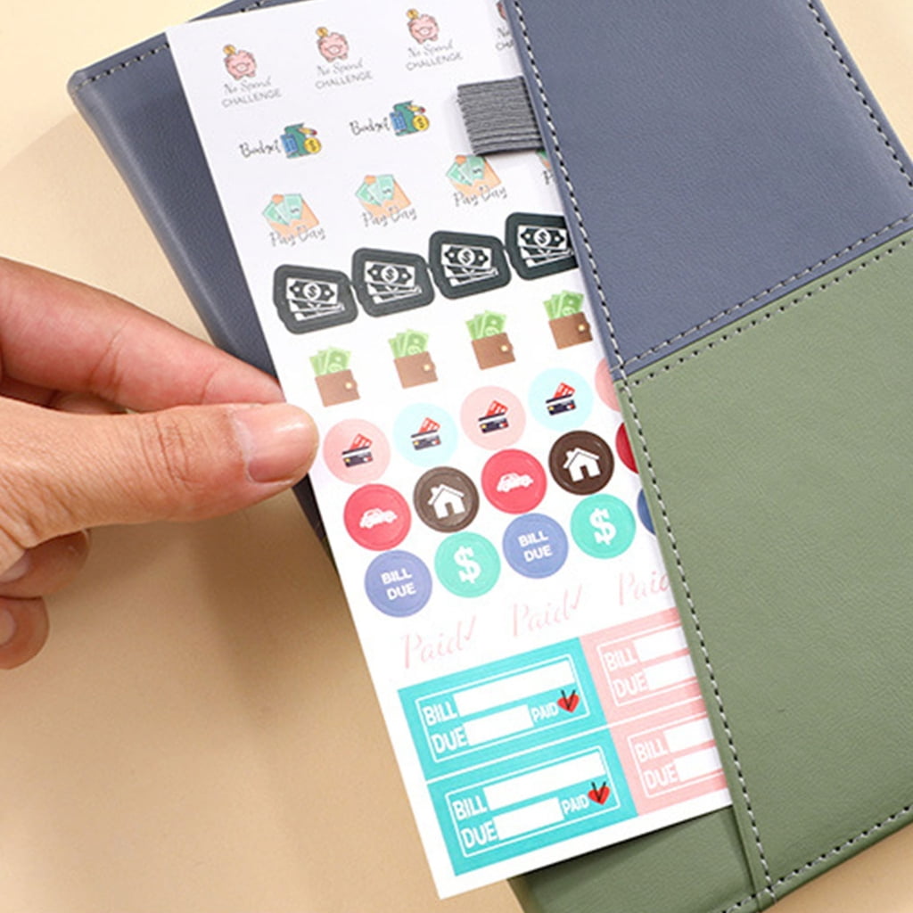Milue Organized A5 Password Record Book with Alphabet Labels and Planning Stickers