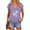 1-Purple, variant on Womens Yellow Whimsical Flying Butterfly V Neck Short Sleeve Vacation T-Shirts Lightweight Breezy Holiday Top