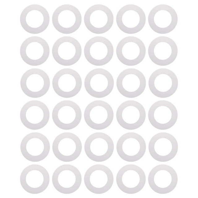 KAKOWELY Chauffe-Cire Doublure en Papier 50 Pcs Colliers Chauffe-Cire Ronds Coussin de Machine à Cire Universel Anneaux de Protection pour Chauffe-Cire Pots