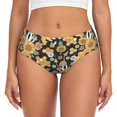 thumbnail image 1 of Balery Mushrooms Honeycomb Ropa Interior de Algodón para Mujer con Dibujo – Braguitas Cómodas y Elásticas, Estilo Clásico-4X-Large, 1 of 6