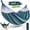 Blue with Rod, variant on Doulami  Spreader Bar Hammock, Double Curved Wood Hammock for Patio Backyard, Heavy Duty Portable Outdoor Hammock, Large Quilted Fabric Swing