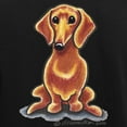thumbnail image 3 of CafePress - Smooth Red Dachshund Women's Dark Pajamas - Women's Short Sleeve Print T-Shirt and Pants Dark Cotton Pajama Set, 3 of 7