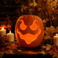 thumbnail image 7 of Halloween Pumpkin Lantern Blow Mold Lighted Jack O Lantern Decor for Indoor Outdoor Seasonal Display Party Scene Setup, 7 of 7