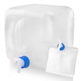 thumbnail image 4 of Naiovety Contenedor de agua portátil de 15 litros con grifo práctico Contenedor de agua de 20 litros Cubo plegable de 20 litros Kits de desorden para acampar 20L, 4 of 6