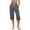 Gray, variant on Vivianyo HD Women's Drawstring Elastic Waist Knit Capri Sweatpants, Womens Solid Loose Straight Leg Casual Cropped Trousers, Women's Blue, Sizes S-3XL