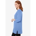 thumbnail image 3 of Woman Within Plus Size Perfect Three-Quarter-Sleeve Scoopneck Tunic, 3 of 6