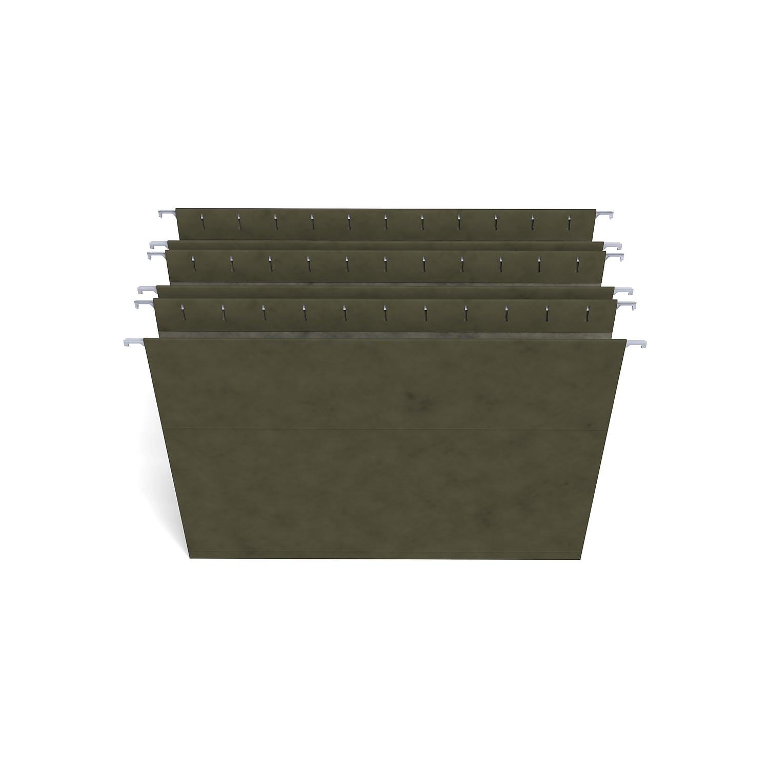 Staples Hanging File Folders, 5-Tab, Letter, Green, 50 Count photo 2