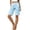 C-Sky Blue603, variant on DHFJKG Womens Casual Summer Shorts With Pockets Lightweight Side Slit Relaxed Fit Beach Shorts