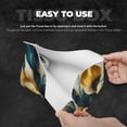 thumbnail image 3 of Sikiie Golden Blue Leaf Design Leather Tissue Box Cover Rectangle, Long Tissue Box Cover, Tissue Box Holder, Tissue Holder for Bathroom, 3 of 7