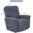 thumbnail image 2 of 1*Chair Cover Super Stretch Recliner Cover Recliner Couch Covers Recliner Chair Cover Form Fitted Non Slip Reclining Slipcovers for Standard Large Recliner Soft Thick Sofa Cover, 2 of 7