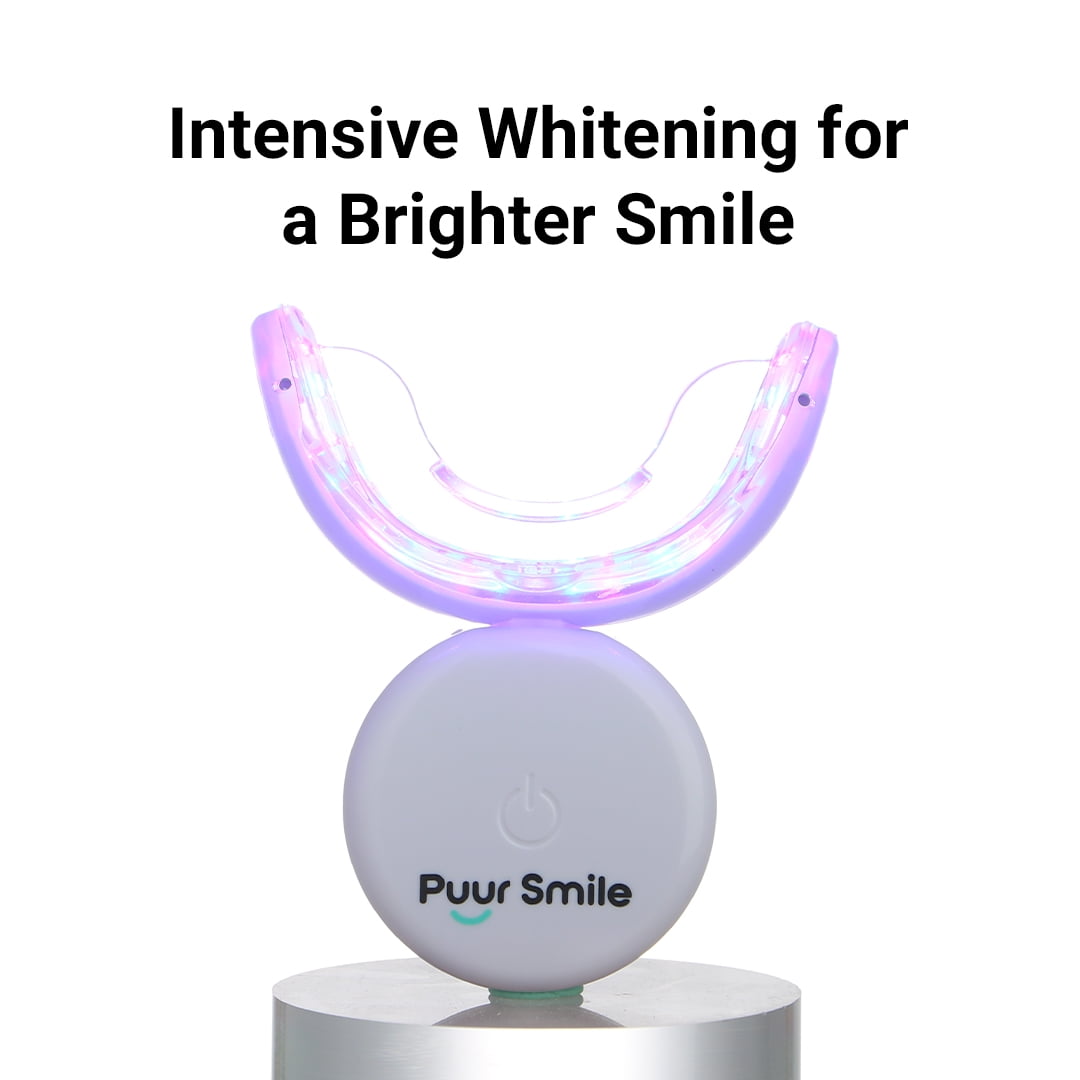 Teeth Whitening Kit – LED Light & Whitening Gel with Remineralization Syringes – Professional-Grade Whitening for Sensitive Teeth – Removes Stains from Coffee, Wine, & Smoking