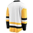 thumbnail image 3 of Men's Fanatics White Pittsburgh Penguins Breakaway Away Jersey, 3 of 3