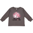 thumbnail image 3 of Inktastic My Mimi Loves Me Llama Girls Long Sleeve Toddler T-Shirt, 3 of 5