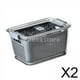thumbnail image 1 of 2x Recipientes de almacenamiento de alimentos, herméticos con orificios de ventición Refrigerador Verduras Cajas de Organizador perfecl Cajas de almacenamiento de nevera, 1 of 8
