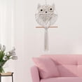 thumbnail image 2 of Owl Macrame Wall Hanging Handmade Cotton Woven Hanging Tapestry, 2 of 7