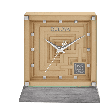 Bulova B7755 Ennis Frank Lloyd Wright Mantel Clock