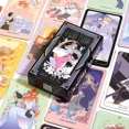 thumbnail image 4 of Baraja de Tarot de Anime, baraja para explorar los arquetipos, el símbolo y la magia en el Anime, personajes y símbolos de Anime modernos, 78 cartas, símbolo clásico, 4 of 5