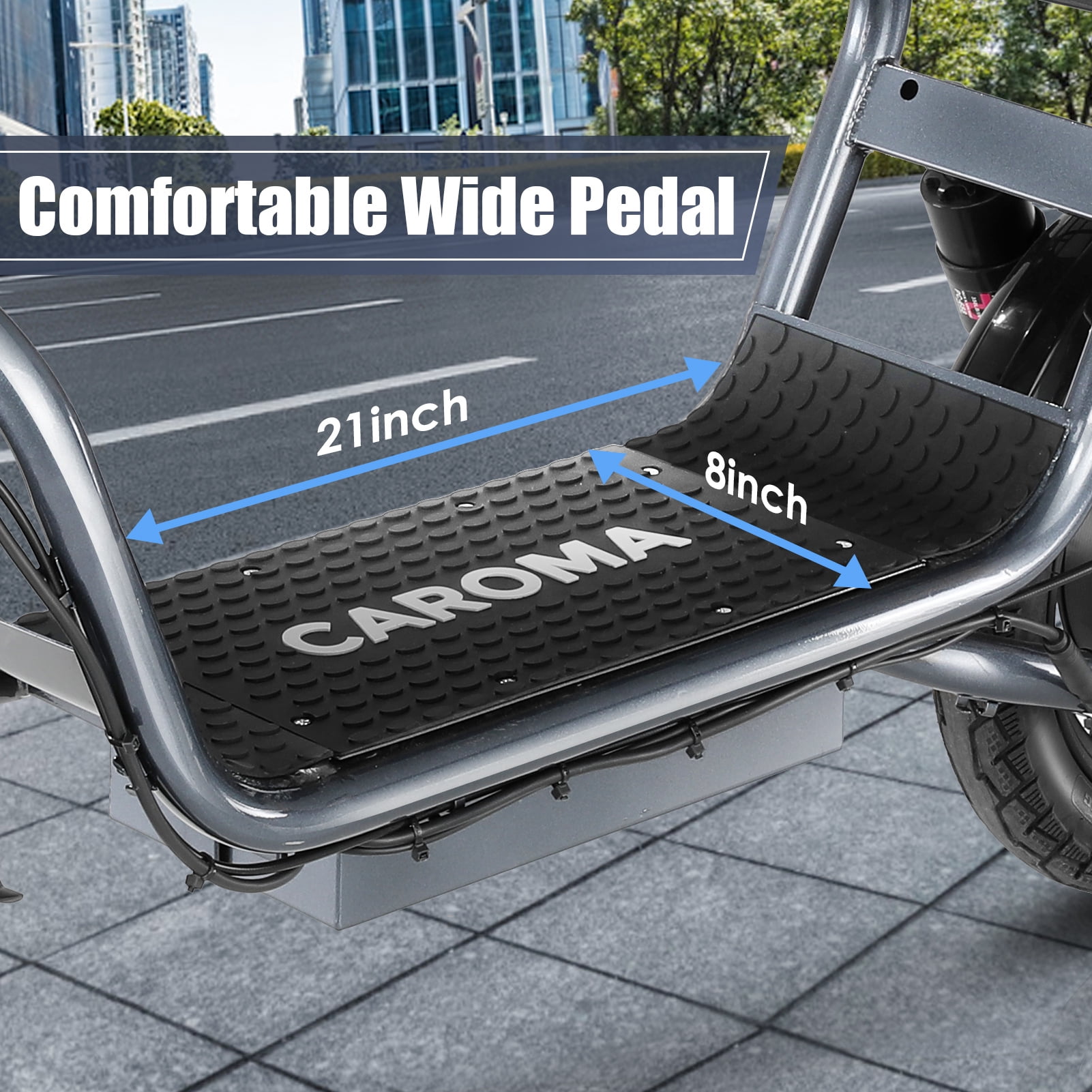 HOTEEL Peak 500W Adults Electric Scooter with Seat, 14" Off-road Tires, 3 Speeds 20 MPH Max, 15 Miles Range Folding Electric Scooter, Black