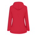 thumbnail image 4 of HTNBO Hooded Solid Color Rain Coats for Women Outdoor Windproof Plus Size Rain Jackets, 4 of 4