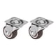 thumbnail image 5 of Ruedas giratorias, 2 piezas de ruedas de metal de 33 lb, ruedas giratorias con placa giratoria, funcionalidad versátil, 5 of 14