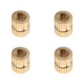thumbnail image 1 of HUGFEGWE M3x5mm Female Thread Knurled Nuts Hx5mm OD Brass Threaded Insert Embedment Nuts Hydraulic Welded Joint Injection Molding Assortment Kit for 3D Printing Injection Molding 40PCS CJB91-25003, 1 of 6