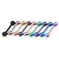 thumbnail image 2 of 9pcs Stainless Steel Ears Barbell Ear 16g Mixed Color - 3mm Ball, 2 of 8