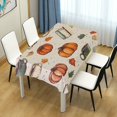 thumbnail image 4 of Yayeee Tablecloths 54" x 54" Rectangle Wrinkle Resistant Party Table Cover, Beige Fall Coffee, 4 of 8