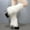 White, variant on Plush Leg Warmers for Women Soft Furry Boot Toppers Ribbed Elastic Top Fuzzy Leg Covers Winter Accessory