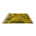 thumbnail image 2 of Ahgly Company Machine Washable Indoor Rectangle Oriental Yellow Industrial Area Rugs, 2' x 3', 2 of 4