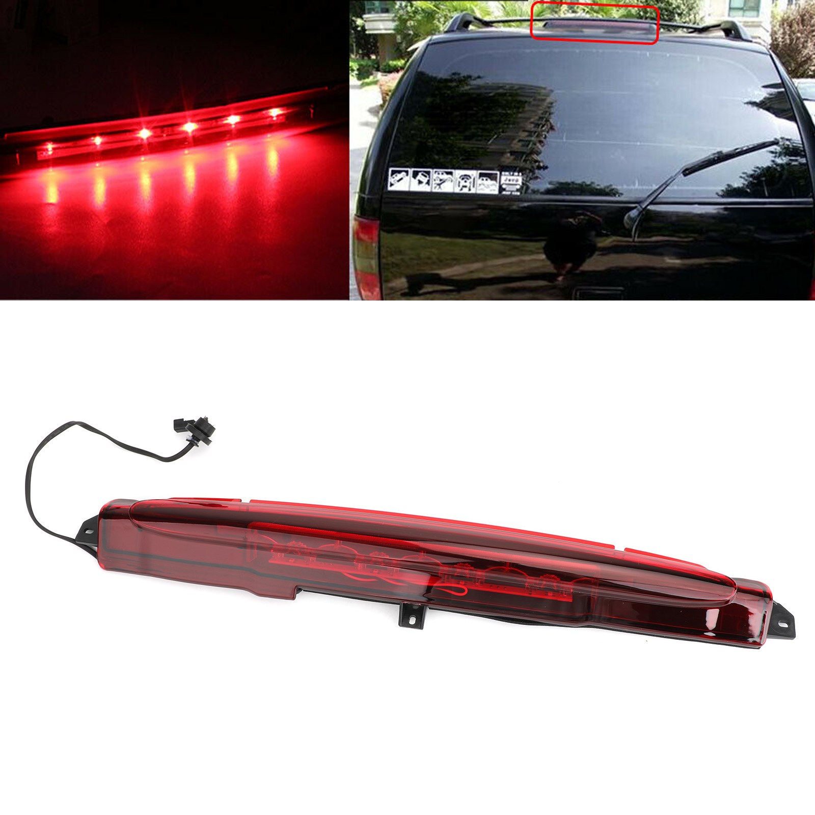 3rd Brake Light High Mount Stop Light Assembly For Trailblazer Envoy