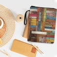 thumbnail image 3 of HELLHERO Zipper Pouch with Zipper Polyester Fabric Waterproof Storage & Portability for Textbooks Handle Books, Magazines, and Stationery, Butterfly and Sunflower Pattern, 3 of 8