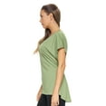 thumbnail image 2 of Expert Brand USA-Made Women's MoCA Cotton Blend Cinch Back Tie Tunic, Meadow, Medium, 2 of 8
