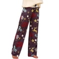 thumbnail image 3 of FASHIONWT Women Wide-Leg Drawstring Trousers Christmas Homewear High Waist Palazzo Pants, 3 of 4
