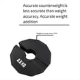 thumbnail image 2 of 2 Discos de Pesas Fraccionarias de Goma para Gimnasio, 0,5 Kg, Color Negro., 2 of 5