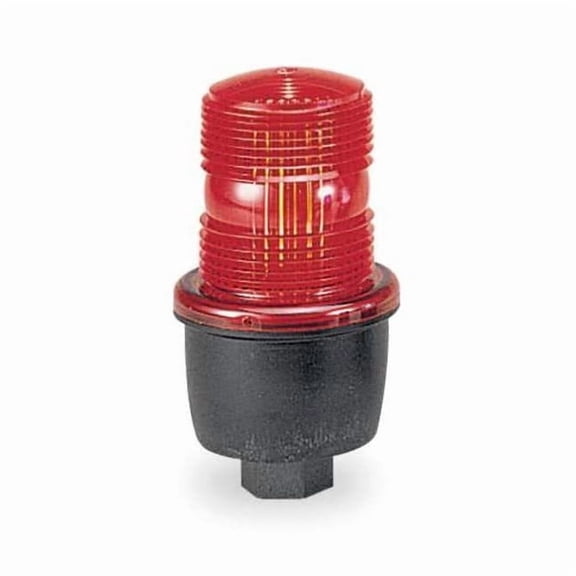 Federal Signal Low Profile Warning Light,Strobe,Red LP3P-120R
