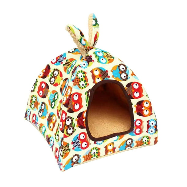 Nido para gatos, nido para gatos, perrera suave para otoño e invierno, cojín interior, cama para gatos, caniche, gatos, Chihuahua, cachorro Pomerania búho l