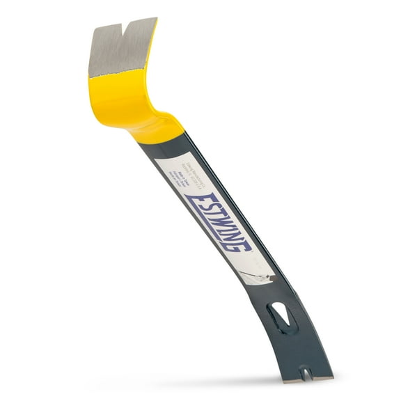 ESTWING Handy Bar Nail Puller - 15" Pry Bar with Wide, Thin Blade & Forged Steel Construction - HB-15