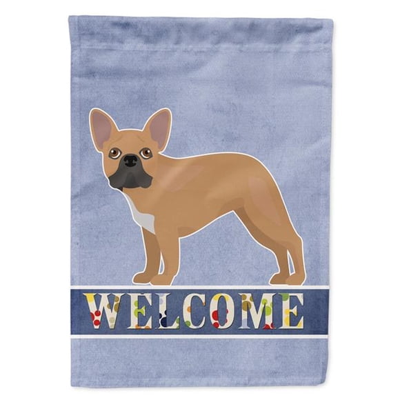 Carolines Treasures CK3647GF French Bulldog Welcome Garden Size Flag