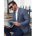 thumbnail image 4 of COOFANDY Mens Plaid Sport Coats, Two Button Lightweight Casual Blazer Stylish Suit Jacket for Daily Wedding, 4 of 9
