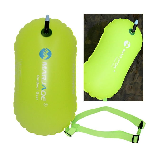 Boya de natación Bolsa de aire con flotador de remolque con cinturón para Amarillo shamjiam boya de natación inflable