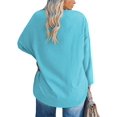 thumbnail image 3 of Women's Plus Size Tops Long Sleeve Crew Neck Oversized T Shirts Loose Casual Tunics, 3 of 7